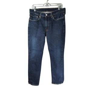 Levis 514 Jeans Mens 34x32 Blue Straight Fit Dark Wash‎